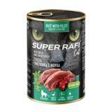 Вологий корм для стерилізованих котів Dolina Noteci Super Rafi Cat із гусятиною та індичою печінкою 400 г 11801478 фото