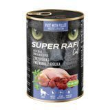 Вологий корм для котів Dolina Noteci Super Rafi Cat із перепілкою та кролячою печінкою 400 г 11801480 фото